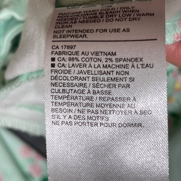 Janie And Jack Pants Floral Mint Green Pink Adjustable Size 6 Girl's - Picture 9 of 9